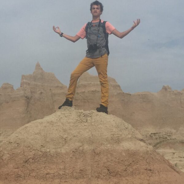 Marcus Climbing the Badlands
