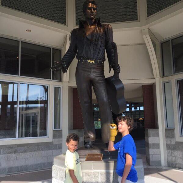 Elvis Presley Statute At The Memphis Welcome Center