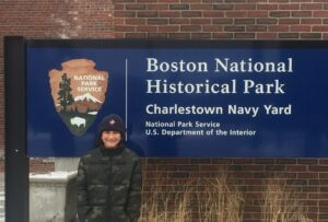 Family exploring Boston National Historical Park
