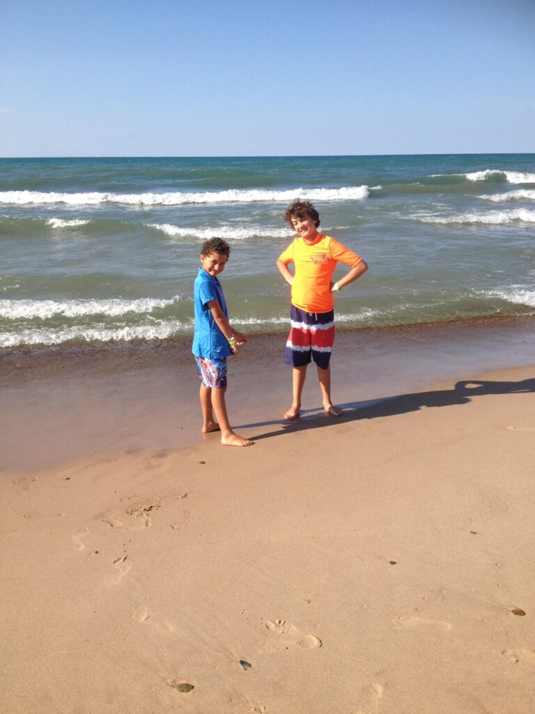 Marcus and Bryce at Indiana Dunes N.P.