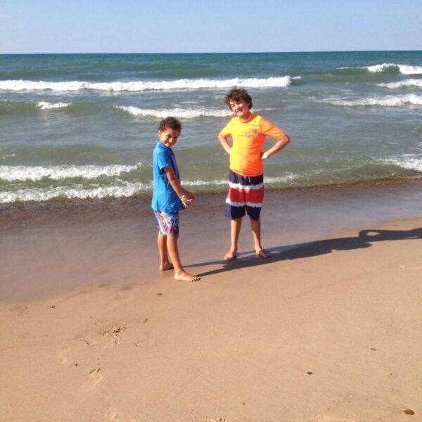 Marcus and Bryce at Indiana Dunes N.P.