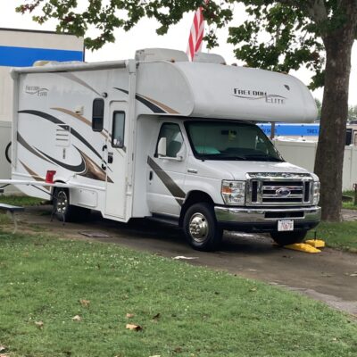 Family RV camping experience at a KOA campground