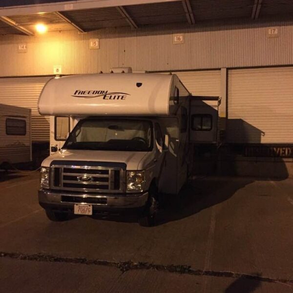RV city travel tips from CapeRvTravelers Campground Red Flags Old Philadelphia loading-dock RV campground that taught us to watch for campground red flags